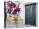 Portugal, Obidos. Beautiful bougainvillea blooming in the town of Obidos, Portugal.-Julie Eggers-Premier Image Canvas