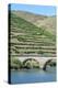 Portugal, Peredos Dos, Bridge and Vineyards Along Douro River-Jim Engelbrecht-Premier Image Canvas