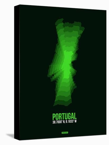 Portugal Radiant Map 2-NaxArt-Stretched Canvas