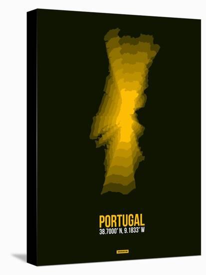 Portugal Radiant Map 3-NaxArt-Stretched Canvas