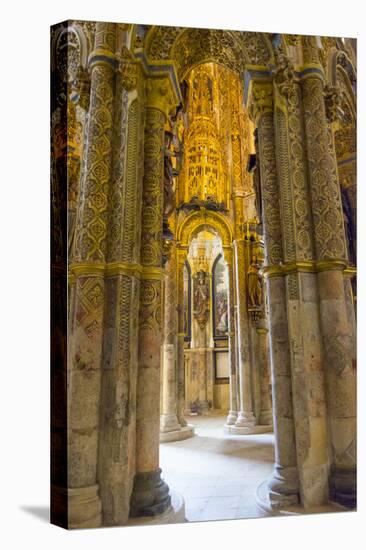 Portugal, Tomar. Tomar Castle, Knights of the Templar Fortress, Castle and Convent-Emily Wilson-Premier Image Canvas