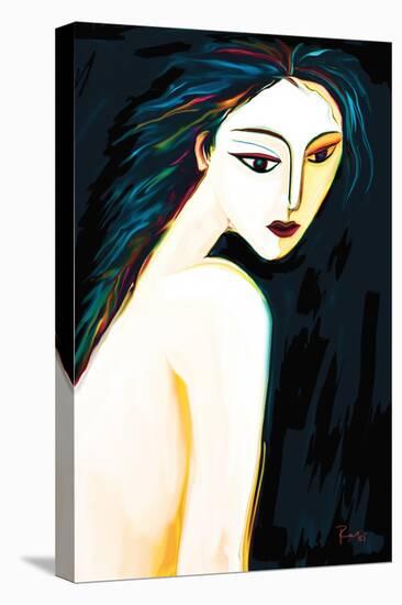 Posing Nude 1-Rabi Khan-Stretched Canvas