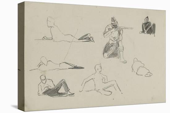 Possible Studies for 'Dawn of Waterloo', 1893-Lady Butler-Premier Image Canvas