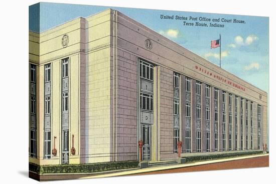 Post Office, Terre Haute-null-Stretched Canvas