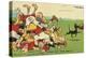 Postcard Cartoon of Rugby Match-Rykoff Collection-Premier Image Canvas