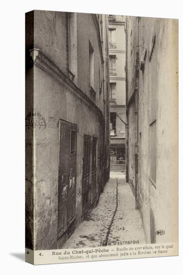 Postcard Depicting Old Paris-null-Premier Image Canvas