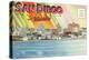 Postcard Folders, San Diego and Vicinity-null-Stretched Canvas