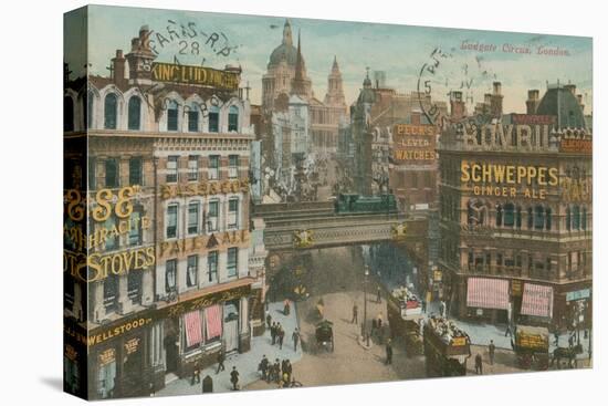 Postcard of Ludgate Circus, London, Sent in 1913-English Photographer-Premier Image Canvas