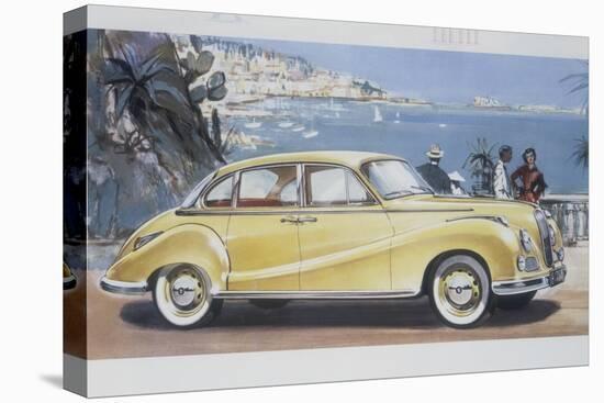 Poster Advertising a Bmw 502 Car, 1957-null-Premier Image Canvas