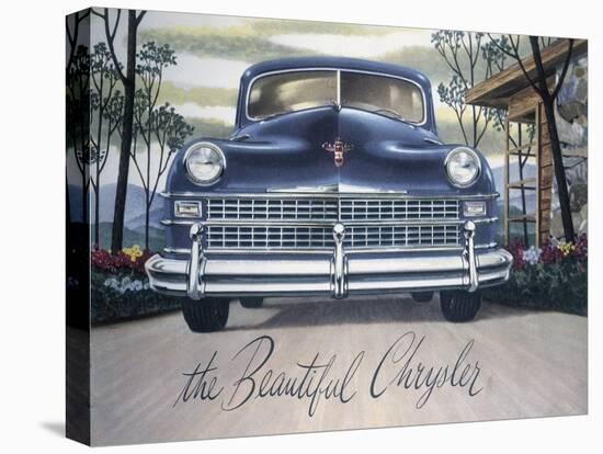 Poster Advertising a Chrysler, 1946-null-Premier Image Canvas