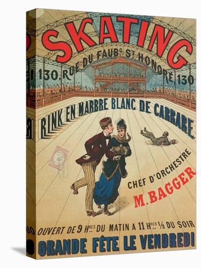 Poster Advertising a Roller Skating Rink in Paris, 1905-null-Premier Image Canvas