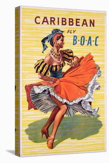 Poster Advertising B.O.A.C. Flights to the Caribbean, C.1950-null-Premier Image Canvas