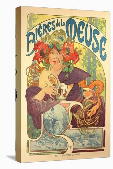 Poster Advertising 'Bieres De La Meuse', 1897-Alphonse Mucha-Premier Image Canvas