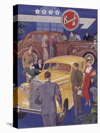 Poster Advertising Buick Cars, 1936-null-Premier Image Canvas