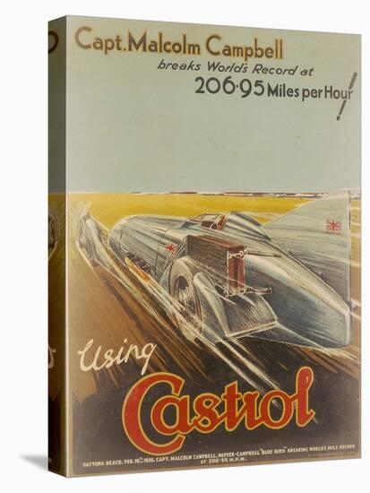Poster Advertising Castrol, Featuring Bluebird, 1928-NF Humphries-Premier Image Canvas