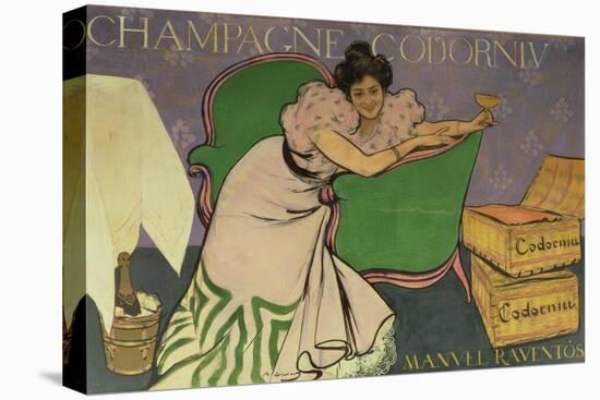 Poster Advertising Codorniu Champagne (Colour Litho)-Ramon Casas i Carbo-Premier Image Canvas