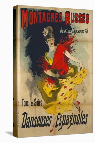 Poster Advertising 'Danseuses Espagnoles' at the Boulevard Des Capucines, Paris-Jules Chéret-Premier Image Canvas