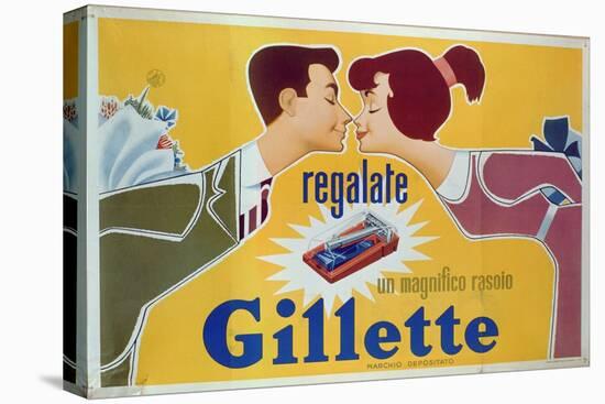 Poster Advertising Gillette Razors-Italian School-Premier Image Canvas