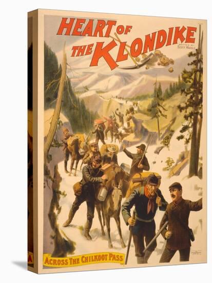 Poster Advertising 'Heart of the Klondike' by Scott Marble, 1897-null-Premier Image Canvas