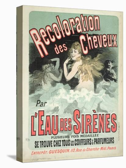 Poster Advertising l'Eau Des Sirenes Hair Colourant, 1899-Jules Chéret-Premier Image Canvas