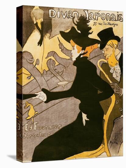 Poster Advertising "Le Divan Japonais", 1892-Henri de Toulouse-Lautrec-Premier Image Canvas