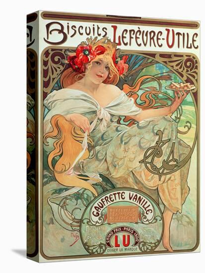 Poster Advertising 'Lefevre-Utile' Biscuits, 1896-Alphonse Mucha-Premier Image Canvas