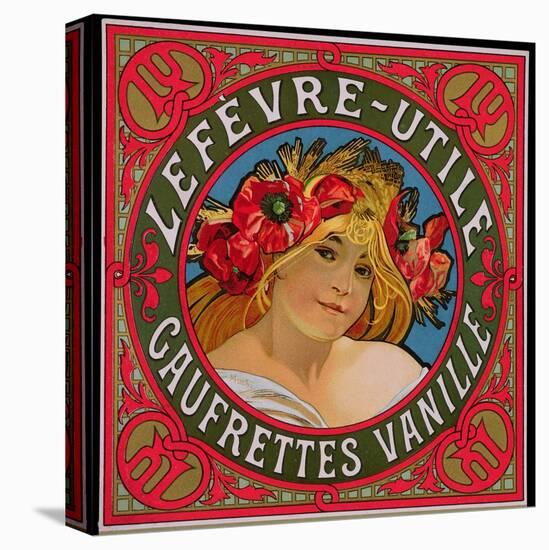 Poster Advertising 'Lefevre-Utile Gauffrettes Vanille', 1897-Alphonse Mucha-Premier Image Canvas