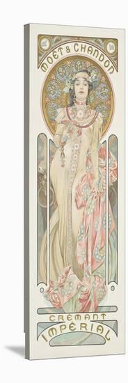 Poster Advertising 'Moet & Chandon Dry Imperial' Champagne, 1899 (Colour Lithograph)-Alphonse Marie Mucha-Premier Image Canvas