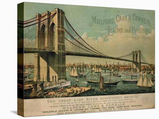 Poster Advertising 'Mulford, Cary and Conklin Leather and Findings', 1877-Currier & Ives-Premier Image Canvas