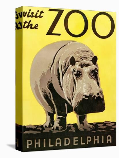 Poster Advertising Philadelphia Zoo, 1938-null-Premier Image Canvas