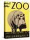 Poster Advertising Philadelphia Zoo, 1938-null-Premier Image Canvas