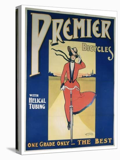 Poster Advertising Premier Bicycles, 20th Century-null-Premier Image Canvas