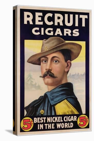 Poster Advertising Recruit Cigars, C.1899 (Colour Litho)-American-Premier Image Canvas