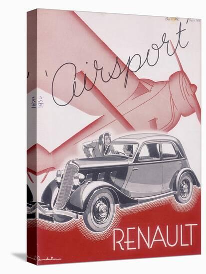 Poster Advertising Renault Cars, 1934-null-Premier Image Canvas