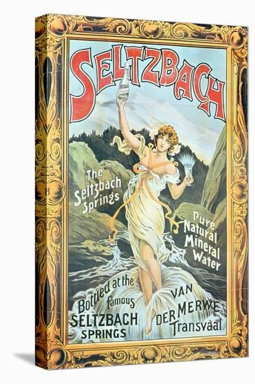 Poster Advertising 'Seltzbach' Pure Natural Mineral Water from the Seltzbach Springs-English-Premier Image Canvas