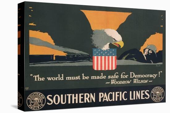 Poster Advertising Southern Pacific Lines-null-Premier Image Canvas