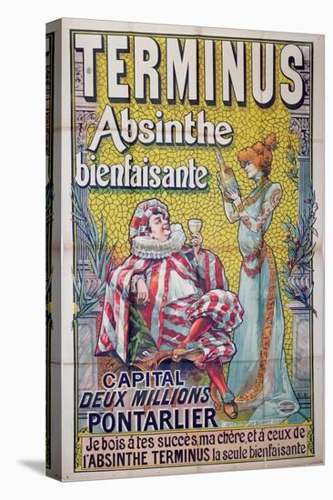 Poster advertising 'Terminus' absinthe, starring Sarah Bernhardt and Constant Coquelin-Francisco Tamagno-Premier Image Canvas