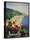 Poster Advertising the Amalfi Coast-Mario Borgoni-Premier Image Canvas