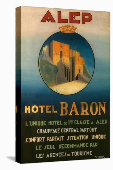 Poster Advertising the Baron Hotel in Aleppo, C.1920-null-Premier Image Canvas