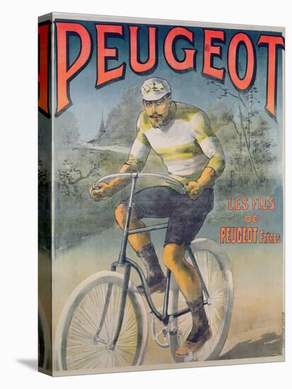 Poster Advertising the Cycles 'Peugeot'-null-Premier Image Canvas