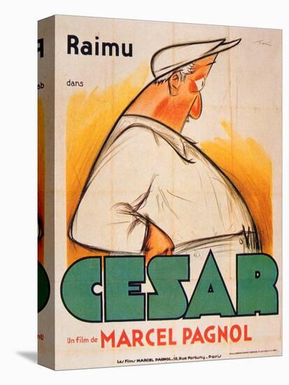 Poster Advertising the Film, 'Cesar with Raimu', by Marcel Pagnol (1895-1974)-French School-Premier Image Canvas