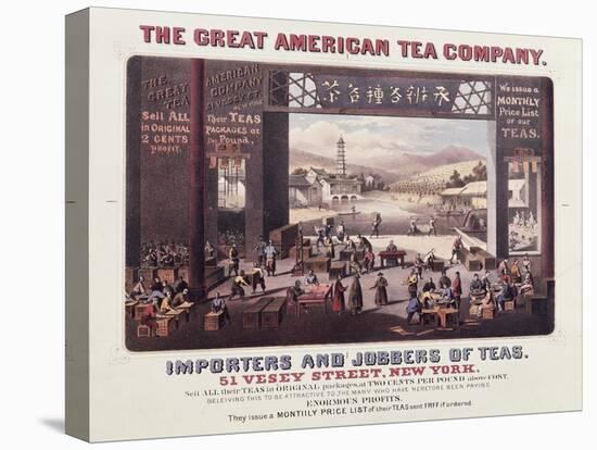 Poster Advertising the Great American Tea Company, Importers and Jobbers of Teas-null-Premier Image Canvas
