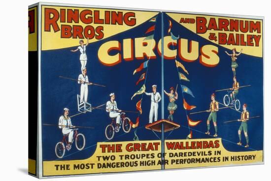 Poster Advertising the Great Wallendas at the 'Ringling Bros. and Barnum and Bailey Circus'-American-Premier Image Canvas