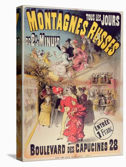 Poster Advertising the 'Montagnes Russes' Roller Coaster in the Boulevard Des Capucines, Paris 1888-French-Premier Image Canvas