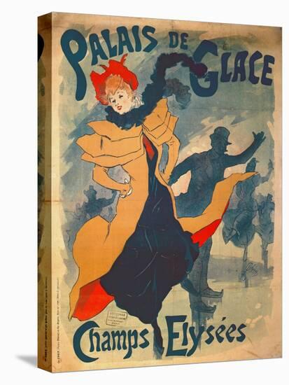 Poster Advertising the Palais De Glace on the Champs Elysees-Jules Chéret-Premier Image Canvas