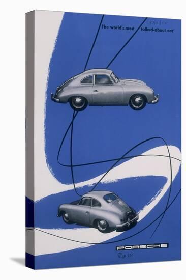 Poster Advertising the Porsche 356, 1955-null-Premier Image Canvas