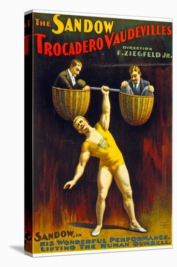 Poster Advertising The Sandow Trocadero Vaudevilles C.1894-null-Premier Image Canvas