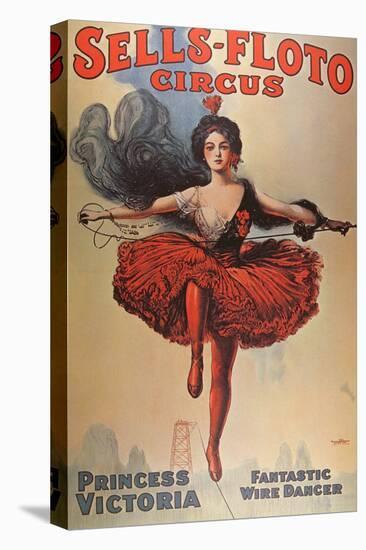 Poster Advertising the 'Sells-Floto Circus', 1920-American School-Premier Image Canvas
