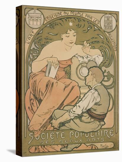 Poster Advertising the 'société Populaire Des Beaux-Arts', 1897-Alphonse Mucha-Premier Image Canvas