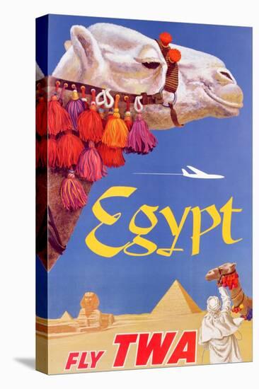 Poster Advertising Trans World Airlines Flights to Egypt, C.1967-null-Premier Image Canvas